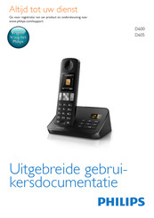 Philips D605 Gebruiksaanwijzing