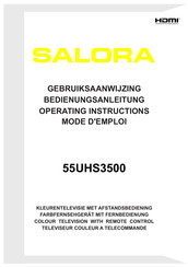 Salora 55UHS3500 Gebruiksaanwijzing