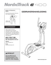 NordicTrack E 400 Gebruikershandleiding