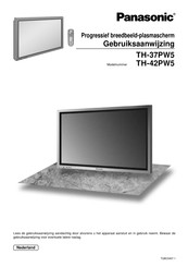 Panasonic TH-37PW5 Gebruiksaanwijzing