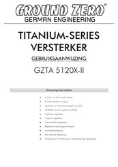 Ground Zero TITANIUM GZTA 5120X-II Gebruiksaanwijzing