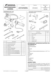 Honda 08T70-MJN-A00 Montagehandleiding