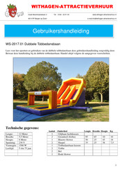 Withagen-Attractieverhuur WS-2017.01 Gebruikershandleiding