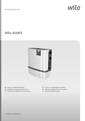 Wilo RAIN3 Inbouw- En Bedieningsvoorschriften