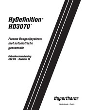 Hypertherm HyDefinition HD3070 Gebruikershandleiding