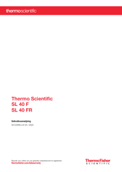 Thermo Scientific SL 40 FR Gebruiksaanwijzing