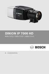 Bosch DINION IP 7000 HD Installatiehandleiding