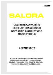 Salora 43FSB5002 Gebruiksaanwijzing