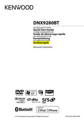 Kenwood DNX9280BT Snelstartgids