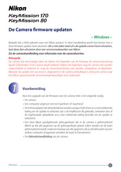 Nikon KeyMission 80 Korte Instructie