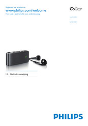 Philips GoGear SA018302 Gebruiksaanwijzing