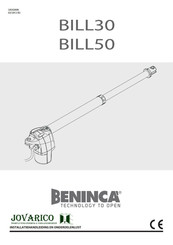 Beninca BILL50 Installatiehandleiding En Onderdelenlijst