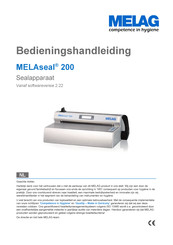 MELAG MELAseal 200 Bedieningshandleiding