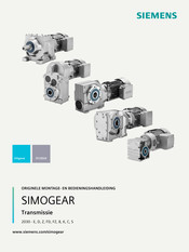 Siemens SIMOGEAR D Series Montage- En Bedieningshandleiding