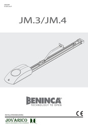 Beninca JM.3 Installatiehandleiding