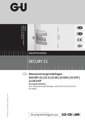 G-U SECURY 21 S Montagehandleiding