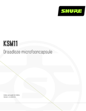 Shure KSM11 Handleiding