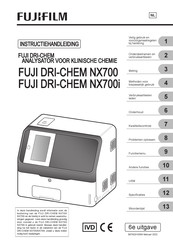 FujiFilm FUJI DRI-CHEM NX700i Instructiehandleiding