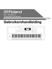 Roland E-X50 Gebruikershandleiding