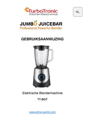 TurboTronic JUMBO JUICEBAR TT-BG7 Gebruiksaanwijzing