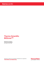 Thermo Scientific BIOLiner Gebruiksaanwijzing