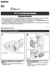 Brother P-touch H110 Gebruikershandleiding