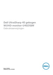 Dell U4021QW Gebruiksaanwijzing