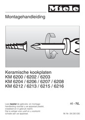 Miele KM 6203 Montagehandleiding