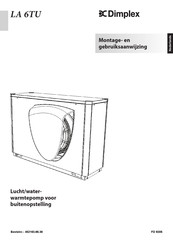 Dimplex LA 6TU Montage- En Gebruiksaanwijzing