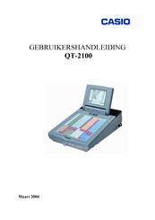 Casio QT-2100 Gebruikershandleiding