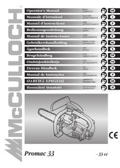 McCulloch Promac 33 Gebruikershandleiding