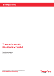 Thermo Scientific Microliter 30 x 2 Gebruiksaanwijzing