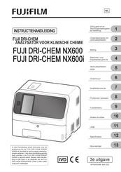 FujiFilm FUJI DRI-CHEM NX600i Instructiehandleiding