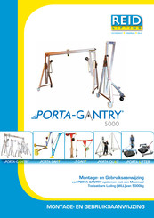 REID LIFTING PORTAGANTRY 500 Montage- En Gebruiksaanwijzing