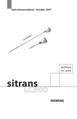 Siemens Sitrans LC300 Gebruiksaanwijzing