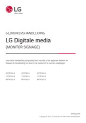 LG 86TR3DJ-E Gebruikershandleiding