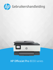 HP OfficeJet Pro 8030 Series Gebruikershandleiding