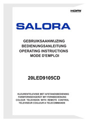 Salora 20LED9105CD Gebruiksaanwijzing