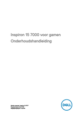 Dell Inspiron 15 7000 Series Onderhoudshandleiding