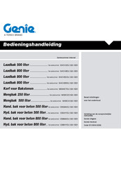 Genie SHOV8DL15B-1001 Bedieningshandleiding