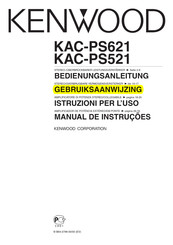 Kenwood KAC-PS621 Gebruiksaanwijzing