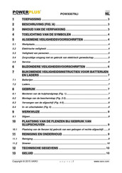 Powerplus POWX0079LI Gebruiksaanwijzing