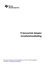 Texas Instruments TI-SensorLink Installatiehandleiding