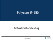 Polycom IP 650 Gebruikershandleiding