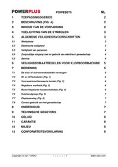 Powerplus POWESET6 Gebruikershandleiding