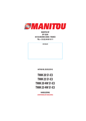 Manitou TMM 25 4W S1-E3 Handleiding