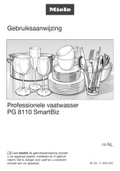 Miele PG 8110 SmartBiz Gebruiksaanwijzing