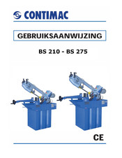 Contimac BS 210 Gebruiksaanwijzing