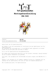 TNT CM-346 Montagehandleiding