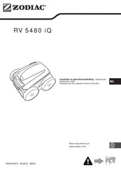 Zodiac RV 5480 iQ Installatie En Gebruikshandleiding